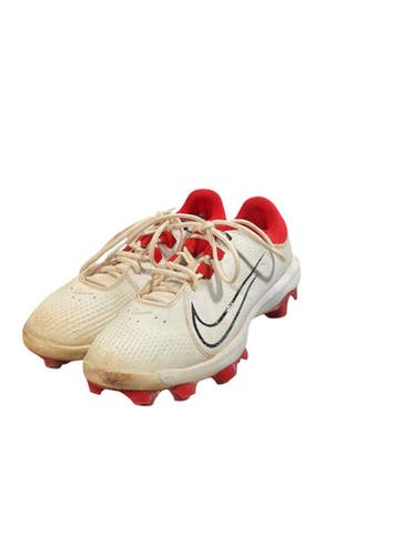 Used Nike HYPER DIAMOND CLEATS BB/SB Cleats Red Youth 10.0 11834-S000041784