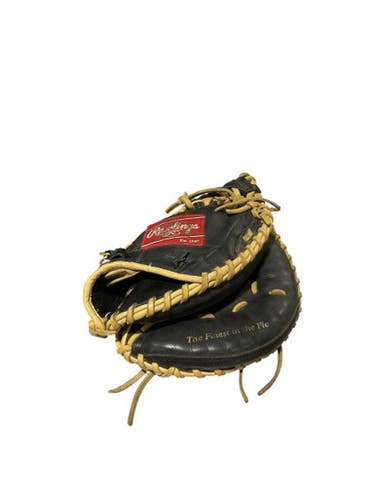 Used Rawlings HIGHLIGHT CATCHERS MITT BB/SB Catchers RH Throw Black 31 1/2" 11834-S000041715