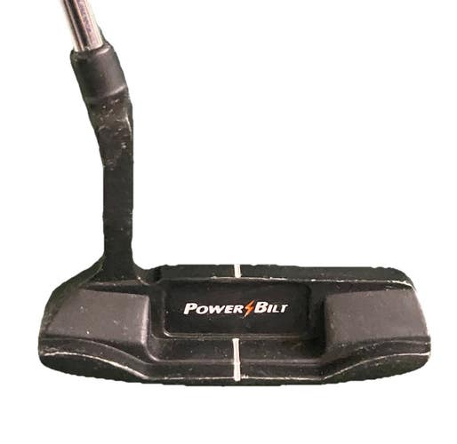 PowerBilt Tour Bilt Blade Putter RH Steel 35" Great Condition Nice Factory Grip