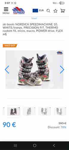 Mondo 27 & 27.5 Unisex Nordica All Mountain Ski Boots Medium Flex (Used)