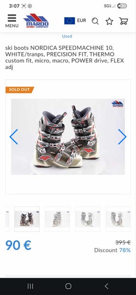 Mondo 27 & 27.5 Unisex Nordica All Mountain Ski Boots Medium Flex (Used)