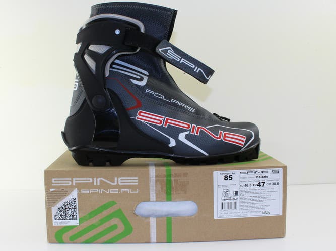 Spine Polaris 85 Skate Cross Country Ski Boots (New) Men Size 13 (EU 47)