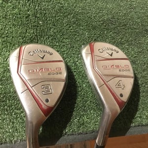 Callaway Left Handed Diablo Edge Hybrids Set (3H & 4H) Regular 60g Graphite (LH)