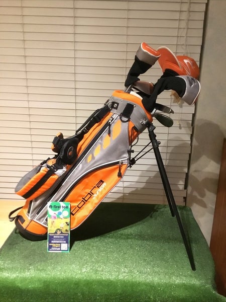 Cobra Juniors Go Time Set (D, FW, HY, 7i, 9i, SW, Putter) & Stand Bag