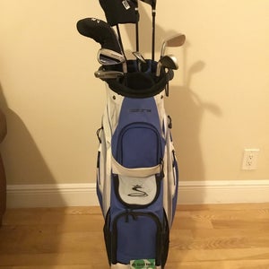 Cobra Fly XL Full Set (D, 3W, 5W, 4H, 5H, 6-SW, Putter) Regular & Cart Bag