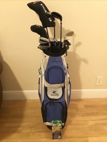 Cobra Fly XL Full Set (D, 3W, 5W, 4H, 5H, 6-SW, Putter) Regular & Cart Bag