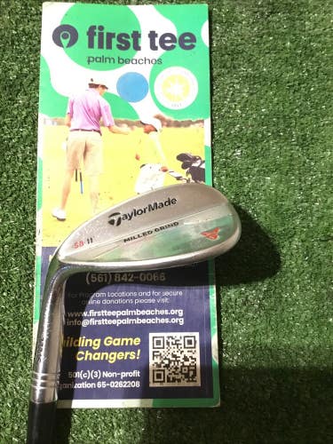 Taylormade Left Handed Milled Grind SB 54* Sand Wedge SW X-Stiff KBS Tour Steel