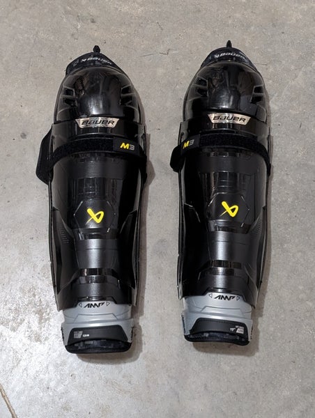 Senior Bauer Supreme M3 17" Shin Guards (Used)