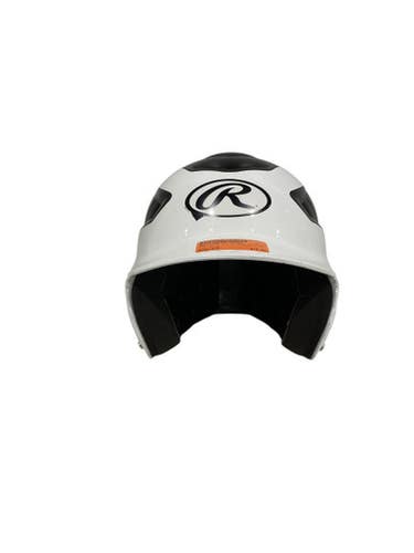 Used Rawlings BB HALMET Batting Helmet No Mask White S/M 11847-S000030430