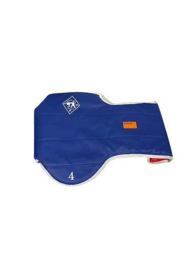 Used Martial Arts Chest Guard Royal Blue MD Tall 11847-S000030426