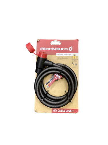 Used Blackburn KEY CABLE LOCK + Bike Accessory 11613-S000170254