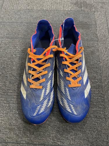 Used Adidas PREDATOR HYBRID FEEL Soccer Cleats Royal Blue Senior 7.5 11614-S000223844