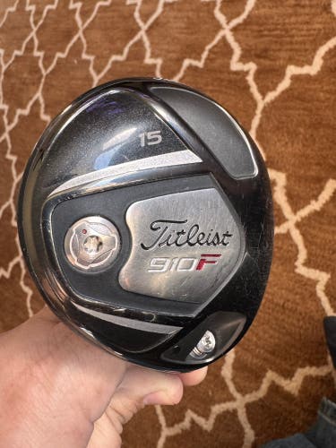 Men's Titleist 910 F Right Handed Fairway Wood Stiff Flex 3 Wood (Used)