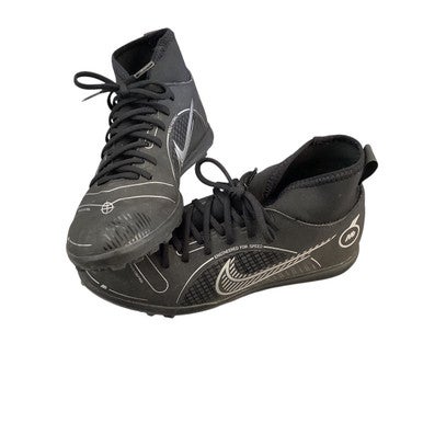 Used Nike Soccer Indoor Shoes Black Junior 04 11760-S000083391