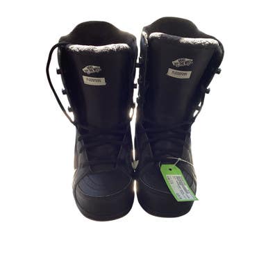 Used Vans SNOWBOARD BOOTS Mens Snowboard Boots Black Senior 9 11479-S000407099