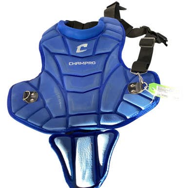 Used Champro CHEST Catchers Chest Protector Royal Blue Intermed 11479-S000407150