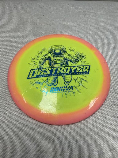 Used Innova HALO STAR DESTROYER CALVIN HEINBURG Disc Golf Driver Yellow 11490-S000266622