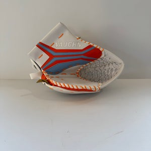 New Senior Pro Stock Vaughn V10 Pro Carbon Glove White/Orange/Baby Blue