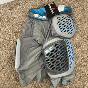 Gear Pro Tec 5 Pad Girdle Football Pads 2XL / Gray Blue / NEW / Item 1395524