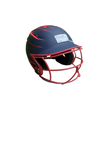 Used BoomBah BLUE/RED HELMET Batting Helmet w/Mask Navy Blue MD 11833-S000166842