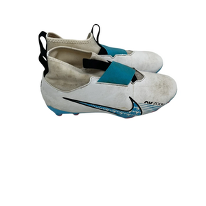 Used Nike Air Zoom Jr 6 Soccer Cleats White/Blue 11692-S000143100