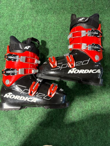Kid's Nordica SPEEDMACHINE J4 Ski Boots (Used) | Mondo 24.5 (288mm)