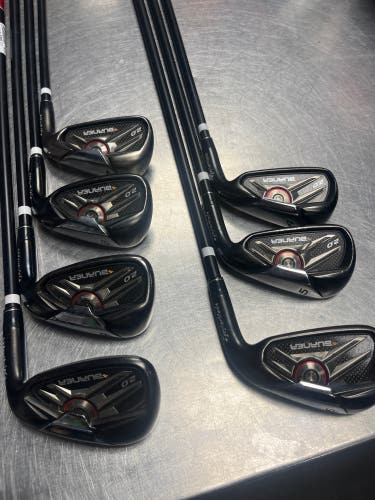 Men's TaylorMade Burner 2.0 Right Handed Iron Set Regular Flex Graphite Shaft (Used)