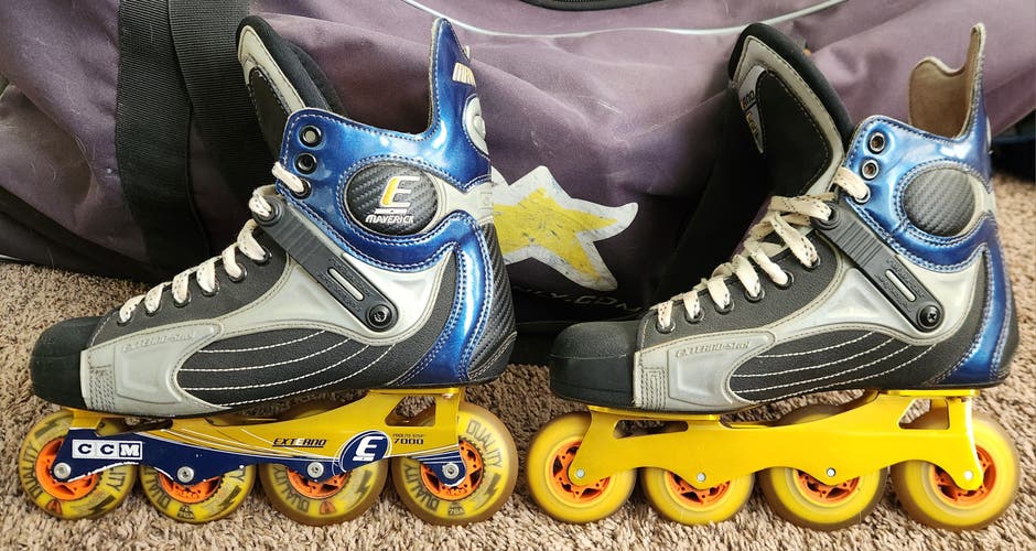 CCM Externo E Maverick Inline Skates Regular Width Size 8 (Used) Excellent Condition