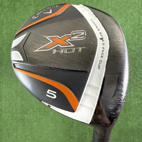 Callaway X2 Hot Fairway 5 Wood 5W Aldila Tour Blue ATX60 Graphite Stiff Flex