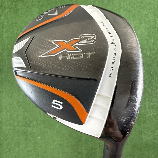 Callaway X2 Hot Fairway 5 Wood 5W Aldila Tour Blue ATX60 Graphite Stiff Flex