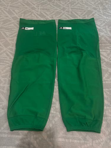 NHL Pro Stock Adidas Hockey Practice Socks Adult XL 31” Green New