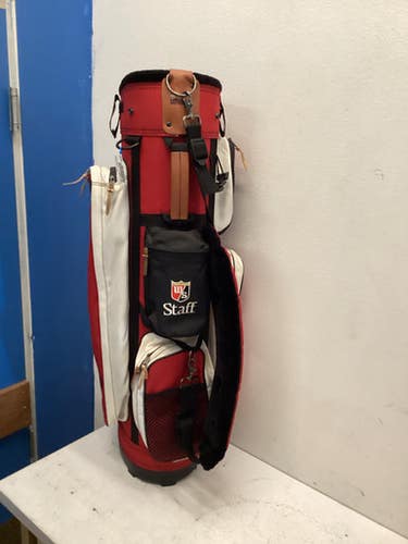 Used Wilson CART BAG Mens Cart Bag Black And Red 11443-S000198957