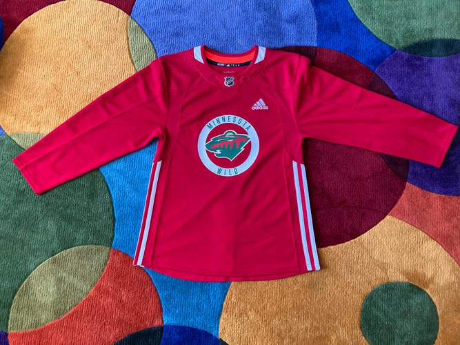 Size 44/XS Minnesota Wild Adidas Practice Jersey (Used)