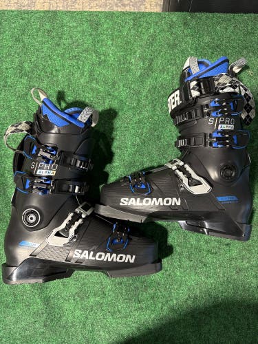 Men's Salomon S/Pro Alpha 120 Ski Boots Stiff Flex (Used) | Mondo 25.5 (294mm)