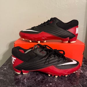 Men's Size M 11.0 Nike Low Top (Used) Super Speed Carbon TD Low Cleats 396237-016 Red