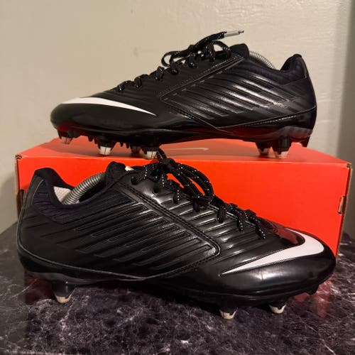 Black Men's Size M 10.0 Nike Vapor Speed Low D Football Cleats Black Size 10 GREAT CONDITION