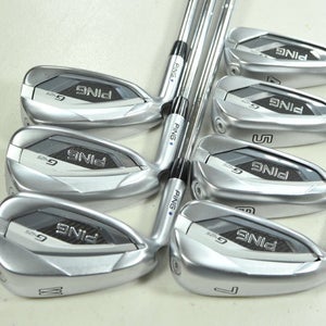 LEFT HANDED Ping G425 4-W Iron Set Stiff Flex Blue Dot DG S300 120 Steel #204339