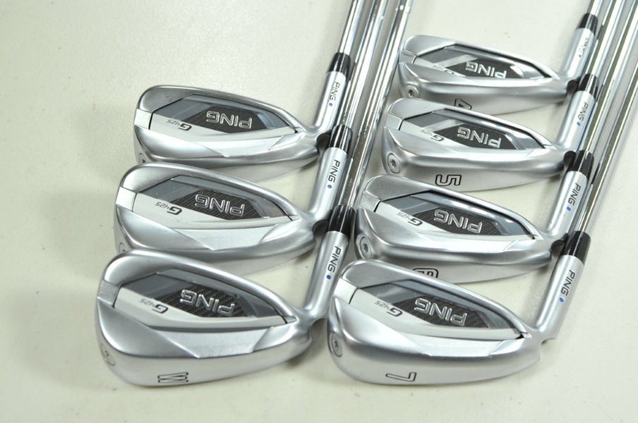 LEFT HANDED Ping G425 4-W Iron Set Stiff Flex Blue Dot DG S300 120 Steel #204339