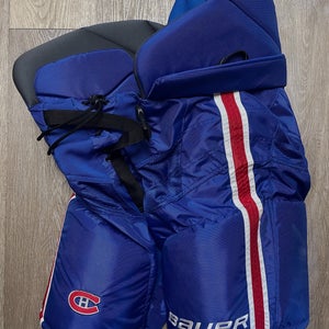 Pro Stock Bauer Nexus Pro Lite NHL Hockey Pants Medium Montreal Canadiens Excellent Condition