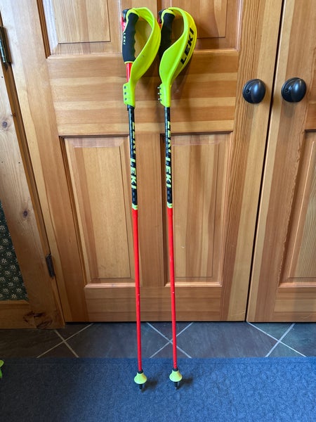 46in (115cm) Leki World Cup Lite SL Racing Ski Poles (Used)