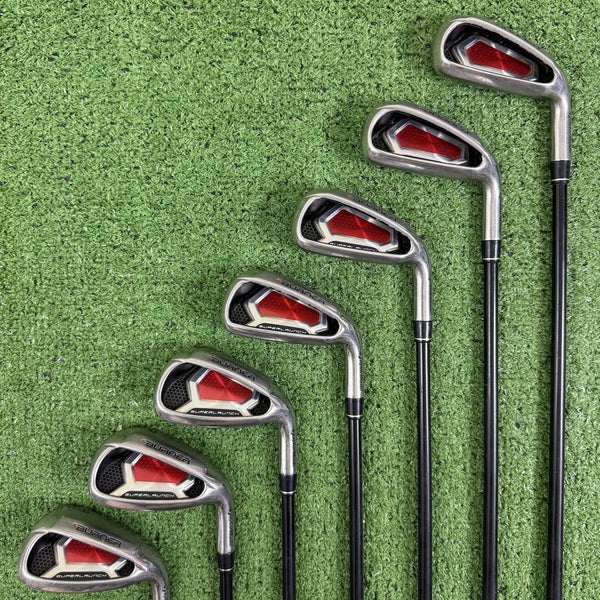 Taylormade Burner Superlaunch Iron Set 4-9 AW Reax 60 Senior M Flex Graphite