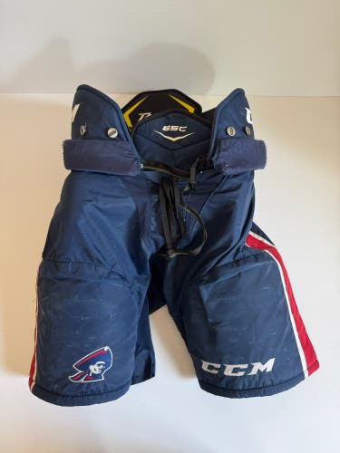 Used Senior Large CCM Tacks 65C Pro Stock Hockey Pants Navy/Red/White