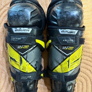 Bauer Supreme UltraSonic Shin Pads 10" (Used)