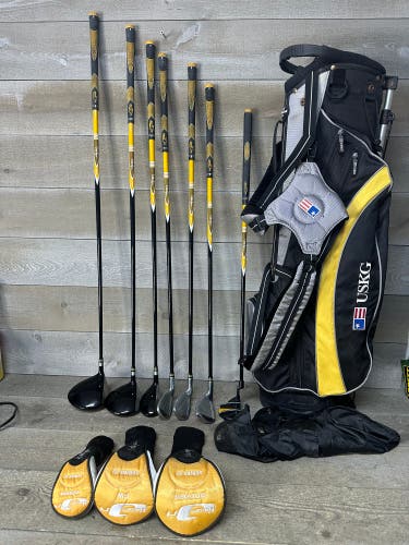 Walter Hagen Jr. Series III Junior Golf Club Set 7 Clubs 53-62" Tall Ages 9-13