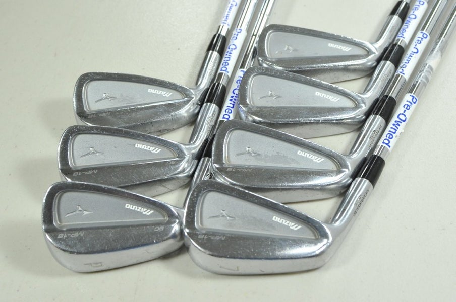 LEFT HANDED Mizuno MP-18 SC 4-PW Iron Set Stiff Flex KBS Tour 120 Steel #204496