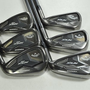 Callaway Apex Pro Smoke 19 5-PW Iron Set Stiff RH XP 105 ST15 S300 Steel #204584