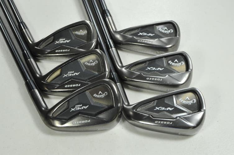 Callaway Apex Pro Smoke 19 5-PW Iron Set Stiff RH XP 105 ST15 S300 Steel #204584