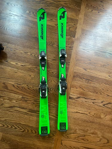 Nordica Dobermann GSJ 130 cm Skis With Bindings (Used)