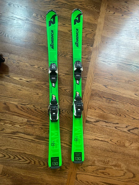 Nordica Dobermann GSJ 130 cm Skis With Bindings (Used)