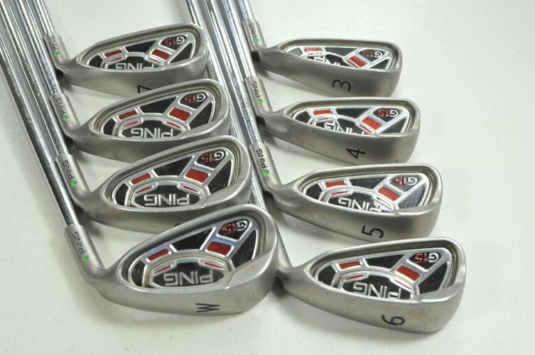 Ping G15 3-W Iron Set Regular Flex Green Dot Right AWT Steel # 204601